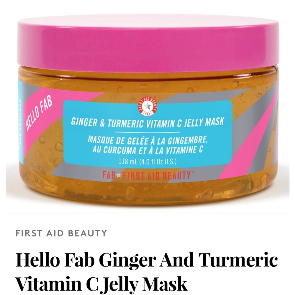 NIB First Aid Beauty Ginger & Tumeric Vitamin C Jelly Mask